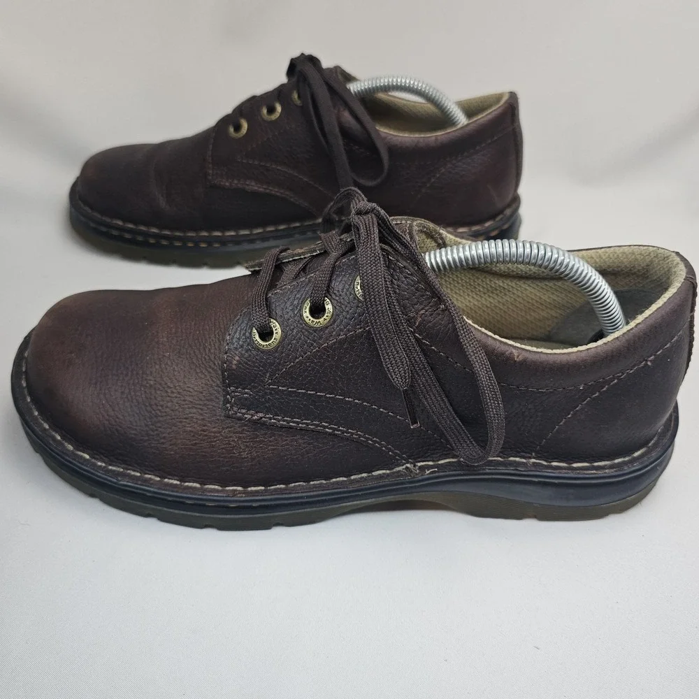 Dr. Martens Ordell Oxford Brown Pebble Leather Mens Size 10 AW004 Shoes Lace Up